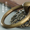 纯铜门环老式大门拉手古铜，中式木门把手格，栅门拉环仿古大门铜配件