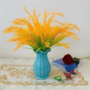 仿真麦穗稻谷水稻假花塑料花拍摄舞蹈道具户外客厅摆放花装饰套装