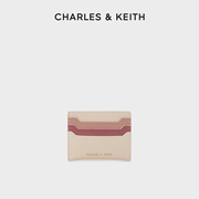 charles&keith春季女包ck6-50680739-2简约拼色卡包钱包(包钱包)零钱包女