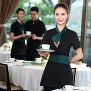 京玖中式酒店工作服，女长袖火锅店餐饮，服务员短袖餐厅茶楼前台员工