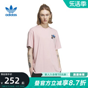 adidas阿迪达斯三叶草夏男情侣，款印花休闲圆领，运动短袖t恤ip1793