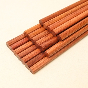 高档防滑木筷子，红木抗菌纯天然筷子，家用耐高温正宗防霉鸡翅