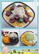 定制仿真港式满记甜品水果捞芋圆丸子食品模型甜品道具展示装饰