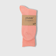日系女士堆堆袜秋季纯色中长筒棉袜女士双针糖果色袜子