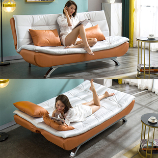 小户型客厅沙发床可折叠两用简易双三人位乳胶，科技布艺沙发可拆洗