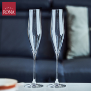 rona欧洲进口水晶玻璃香槟，杯高脚杯酒店家用气泡，酒杯天鹅红酒杯