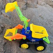 工程车玩具挖土机大号儿童宝宝翻斗车推土机沙滩车滑行堆高机搅拌
