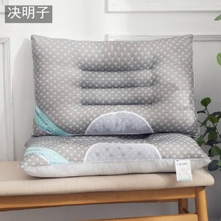 针织决明子网面磁疗枕透气安睡按摩枕芯助睡眠枕头保健枕