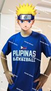 菲律宾男篮宝蓝色热身应援烫画速干圆领运动篮球T恤半袖五分短袖