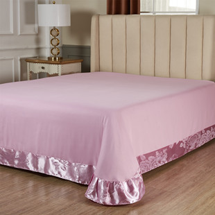 床单单件欧式贡缎提花圆角床单，加大单双人，1.51.82.0m2.2米