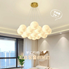 北欧大气客厅魔豆吊灯现代创意3D月球泡泡灯网红温馨卧室餐厅灯具