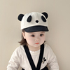 3-18个月婴儿帽子春秋薄款宝宝，鸭舌帽遮阳防晒棒球帽可爱卡通熊猫