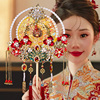 中式新娘团扇结婚秀禾扇喜扇送新娘闺蜜姐妹高端礼物成品红色扇子