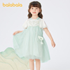 巴拉巴拉女幼童连衣裙，夏装时尚舒适清新甜美可爱仙气网纱裙子