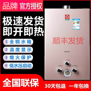 燃气热水器天然气液化气家用煤气强排6升810升16电池洗澡浴