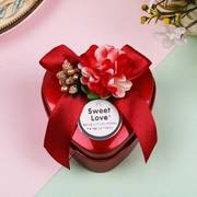 盒子马口铁喜糖盒子个性，糖果包装盒创意心形，婚礼铁盒结婚庆用品糖