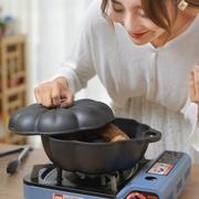 加厚铸铁锅家用烤炉的生铁烤土豆玉米烧烤机烤地瓜锅烤红薯神器