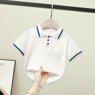 男童polo衫婴童装短袖翻领夏装宝宝，上衣保罗衫，韩版中小童儿童t恤