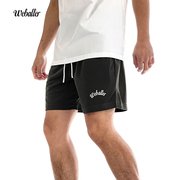 WEBALLE字母篮球短裤男士速干运动裤美式复古休闲跑步健身四分裤