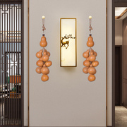 天然葫芦挂件真葫芦挂件门对门客厅玄关卧室葫芦串挂饰背景墙装饰