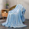 四季珊瑚绒毯子法兰绒，纯色毛毯薄儿童毯床单人空调毯可印logo