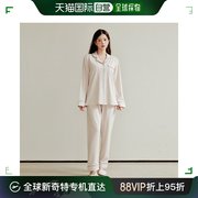 韩国直邮CUBICA 基本款 配色 搭色 细节 两件套 女款 睡衣 W282