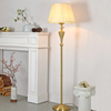 美式轻奢客厅落地灯欧式高端卧室床头立式台灯法式复古高级感全铜