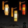 东南亚禅意竹灯具中式仿古竹艺创意简约茶室农庄过道餐厅床头壁灯