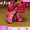 Melissa梅丽莎2024女士时尚芭比高跟气质搭扣粗果冻鞋33998