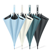 长柄黑胶防风伞双人雨伞大号，遮阳伞防晒防紫外线，两用伞黑胶直柄伞