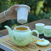 陶瓷茶壶带过滤网大容量，家用冲泡茶器大号功夫，茶具单壶茶杯子套装