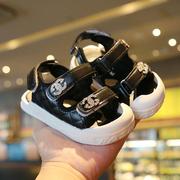 韩版男宝软底夏季2021透气女童沙滩鞋0-2岁婴幼儿女，宝宝学步凉鞋1