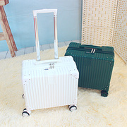 复古小型行李箱女拉杆箱男韩版旅行箱，万向轮密码箱18寸登机箱迷你