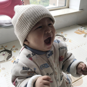 自留自制山羊绒100%纯羊绒，儿童保暖套头帽，冬季宝宝婴幼儿帽子