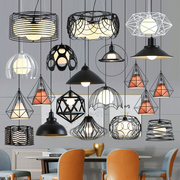 餐厅吊灯三头创意个性北欧单头灯工业风现代简约过道吧台餐吊灯具