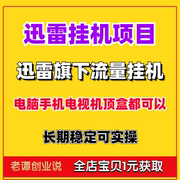 迅雷旗下平台流量挂机蓝海项目，电脑手机电视机顶盒都可以挂机赚钱