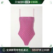 香港直邮潮奢oseree女士水晶，装饰泳衣gis238