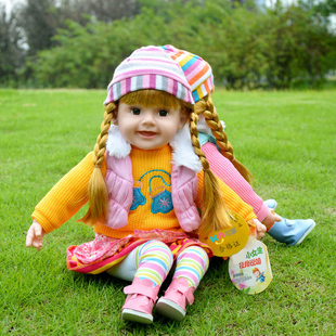 儿童会说话的娃娃玩具女孩，智能对话洋娃娃，公主仿真软胶婴儿布娃娃