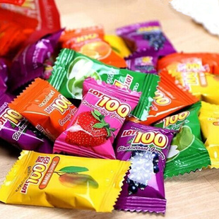 马来西亚进口一百份什果水果，味果汁糖果软糖500g散装喜糖芒果糖