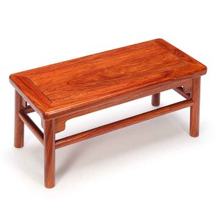 木果果木刺猬紫檀富贵凳，中式实木加厚换鞋凳创意花梨木红木长凳