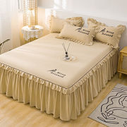 环妤床裙式床罩单件防尘保护套1.5m1.8米2床笠床单防滑床套罩