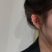 韩国不对称耳夹无耳洞耳环女高级感简约冷淡风耳骨夹气质个性耳饰