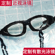 定制散光近视游泳镜成人有度数高清防雾防水游泳眼镜男装备护眼女