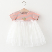 夏季女童裙衫小女孩连衣裙0-1-2-3岁女宝公主裙夏款婴儿裙子