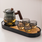 玻璃茶壶茶杯套装家用功夫茶具喝茶温花茶壶可加热茶水分离泡茶器