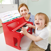 hape儿童钢琴玩具木质多功能弹奏电子琴，家用初学婴儿宝宝女孩礼物