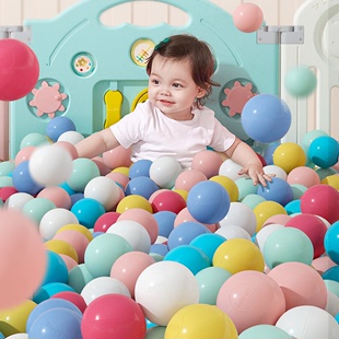 babygo海洋球池室内围栏，波波球弹力婴儿童玩具，彩色球加厚安全无味