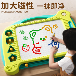 儿童磁性画板大号幼儿磁性写字板一岁涂鸦3磁力画写板大儿童超大号，画画板磁性彩色涂鸦板小黑板家用宝宝1-3岁