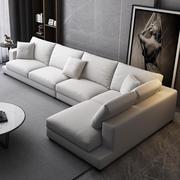 布艺沙发客厅北欧小户型网红组合现代简约免洗科技布家具(布，家具)家用三位