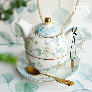 英式茶壶子母壶下午茶具一壶一杯碟高档精致陶瓷下午茶杯套装礼盒